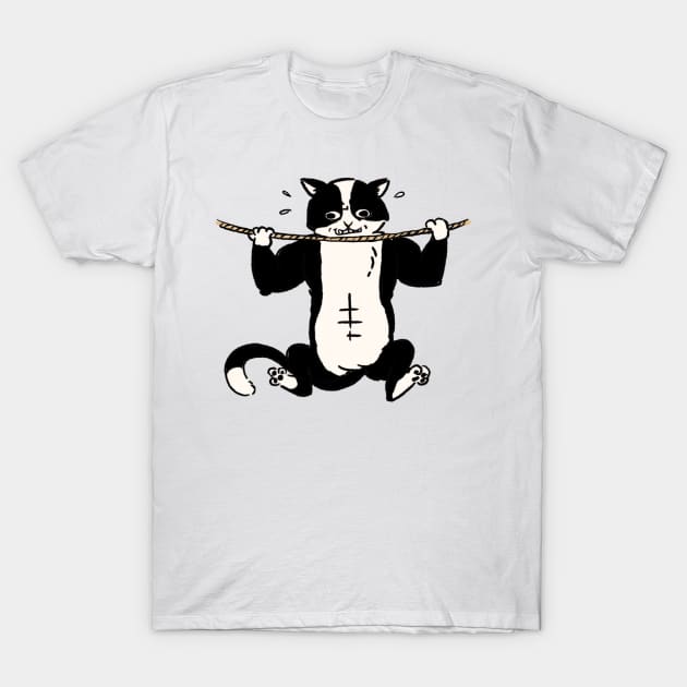 Cat Gym Simple T-Shirt T-Shirt by ClassicAndChic